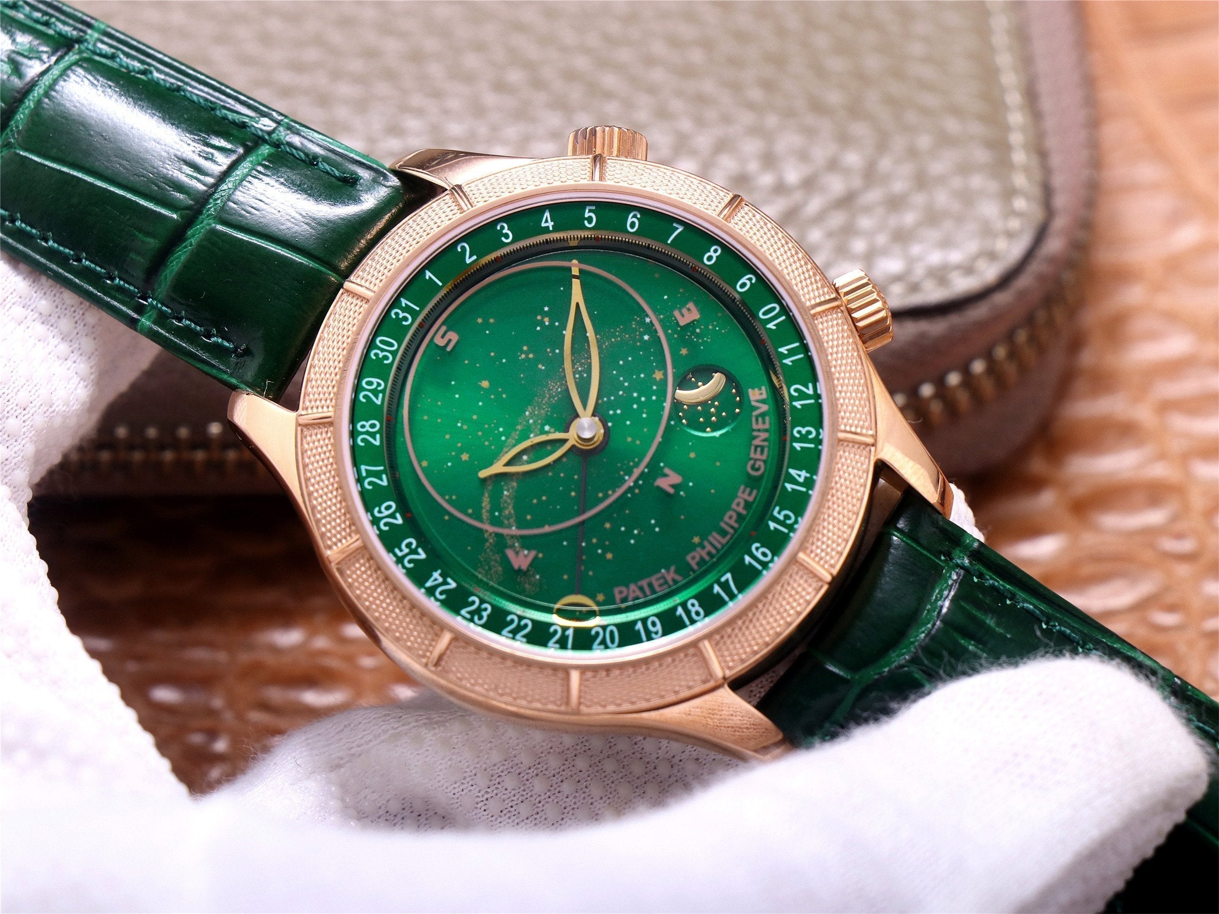 PATEK CELESTIAL GRAND COMPLICATIONS ROSE GOLD GREEN DIAL