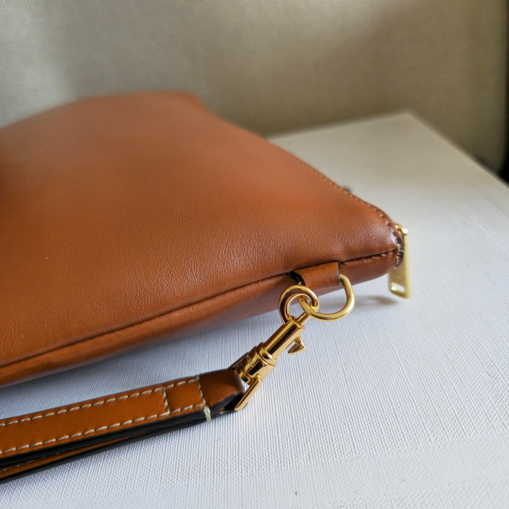 Celine 2025 Clutch Bag 24cm Cowhide 276330