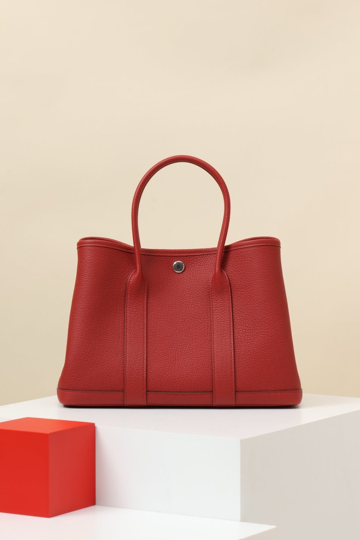 High-end Hermes 2026 Garden Party Bag 30cm Togo Leather