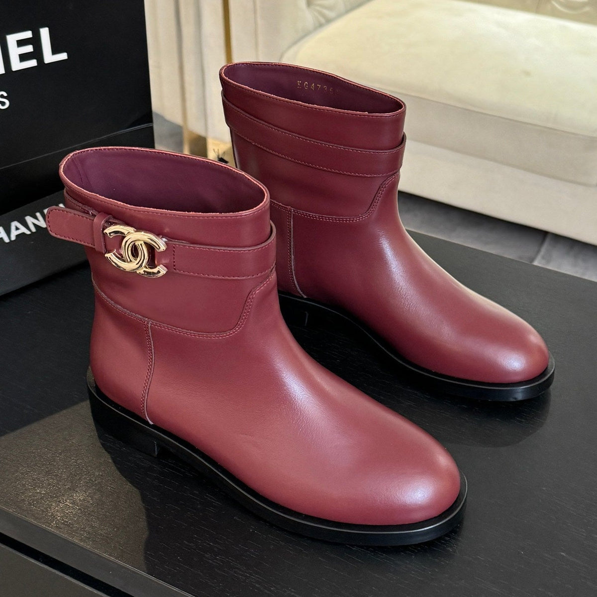 Chanel 2026 Chain Riding Boot Sheepskin 958097