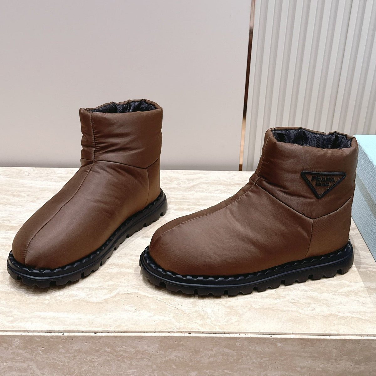 Prada 2026 Ankle Boots Waterproof Fabric 180389