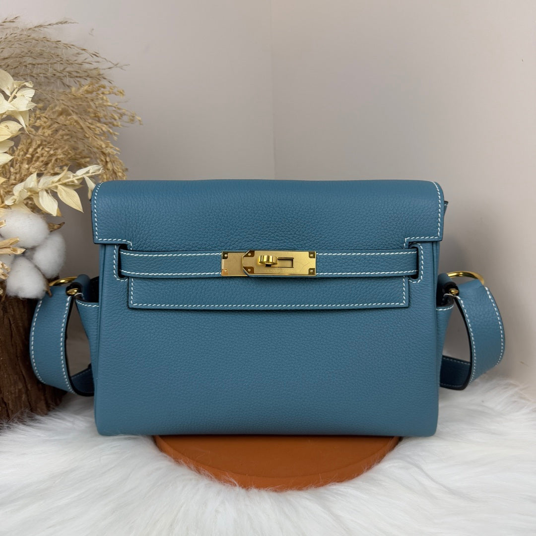 High-end Hermes 2026 Kelly Messenger 25cm Bag Togo Leather