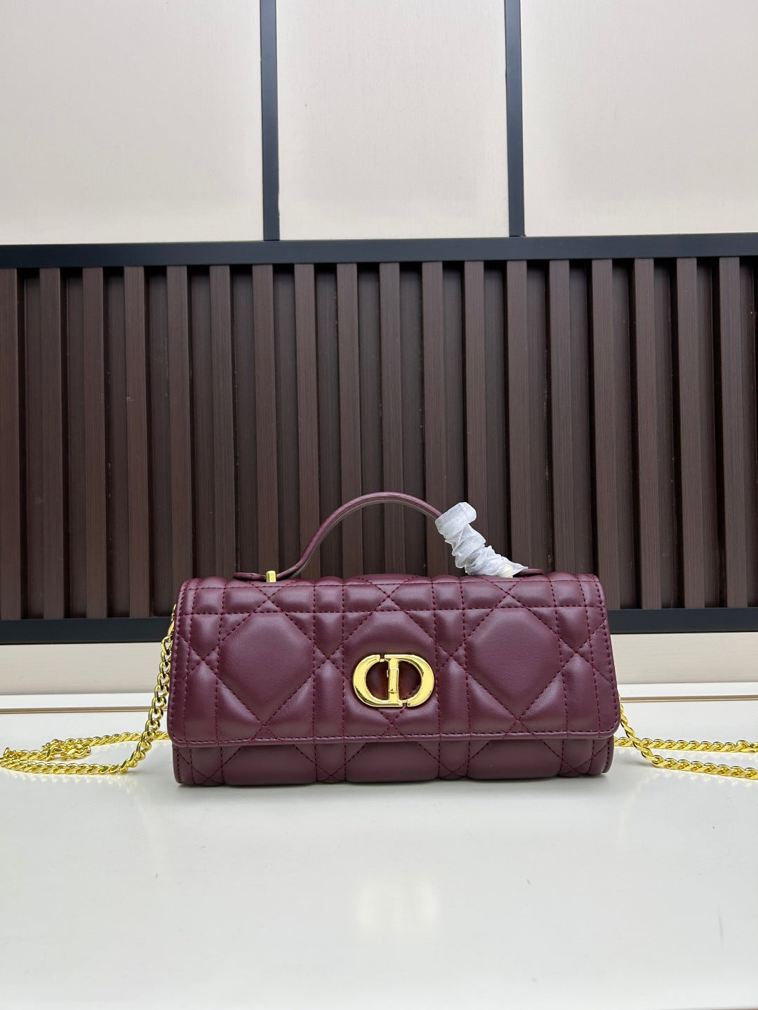 Dior 2026 Miss Caro Top Handle Pouch 24cm Lambskin