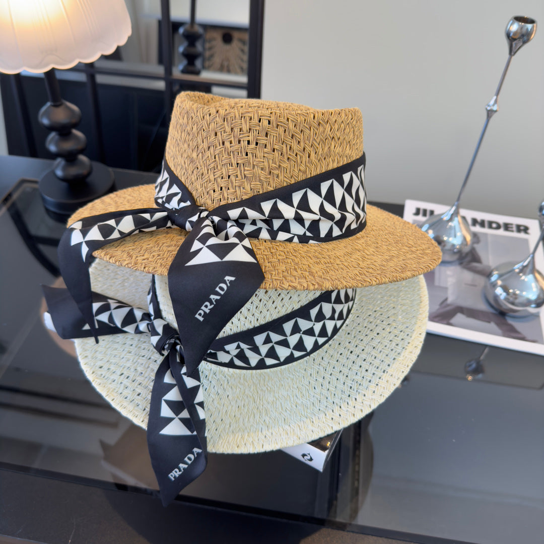 Prada Straw Brim Hat 229334
