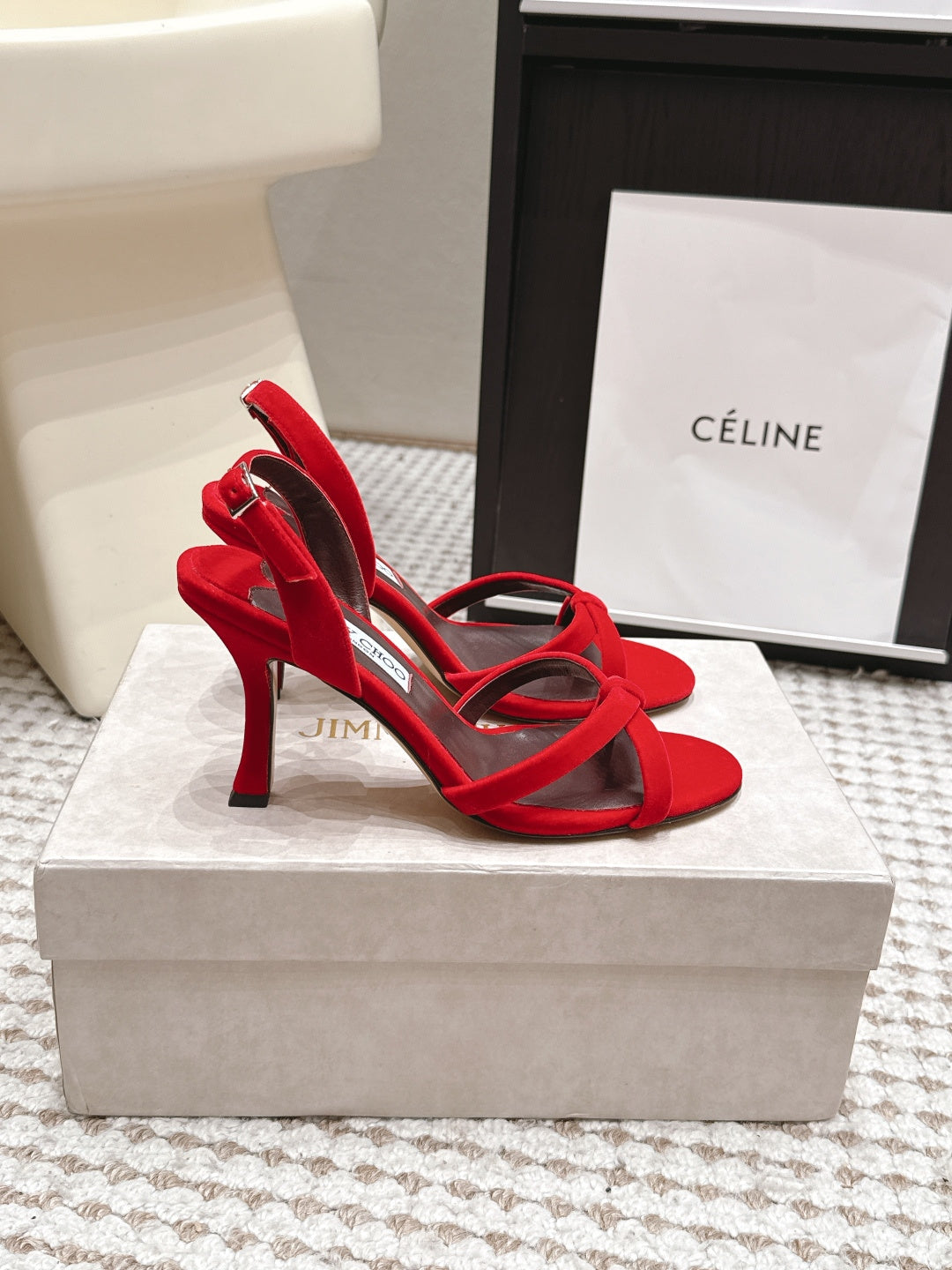 Jimmy Choo 2026 Elsy Sandals Suede Leather 930980