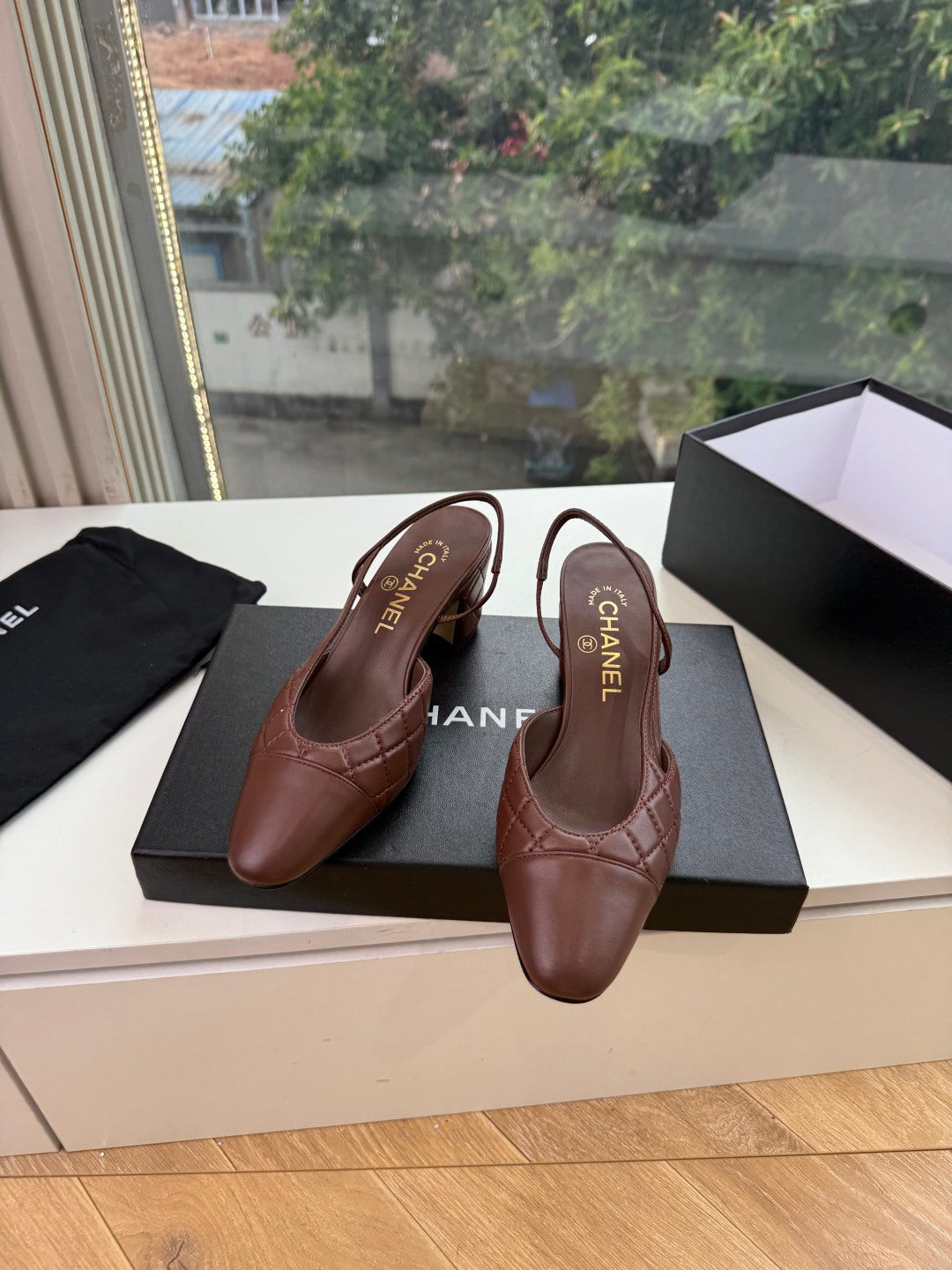 Chanel 2026 Shoe Brown Chocolate Suede Lambskin