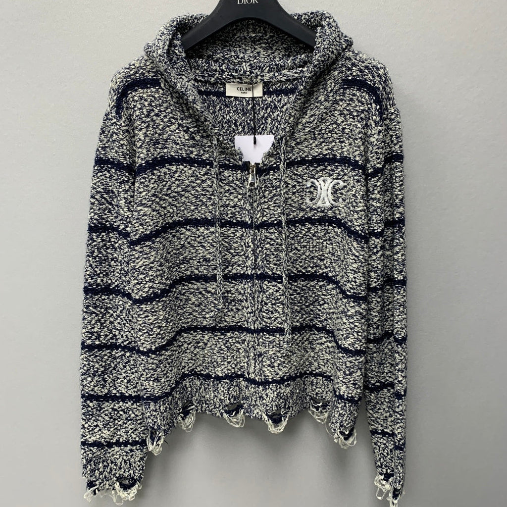 Celine 2026 Striped Hoodie Wool 429500