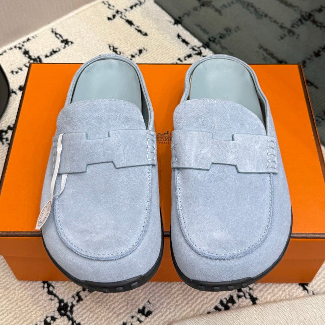 Hermes 2026 Mix Flat Mule Suede 179499