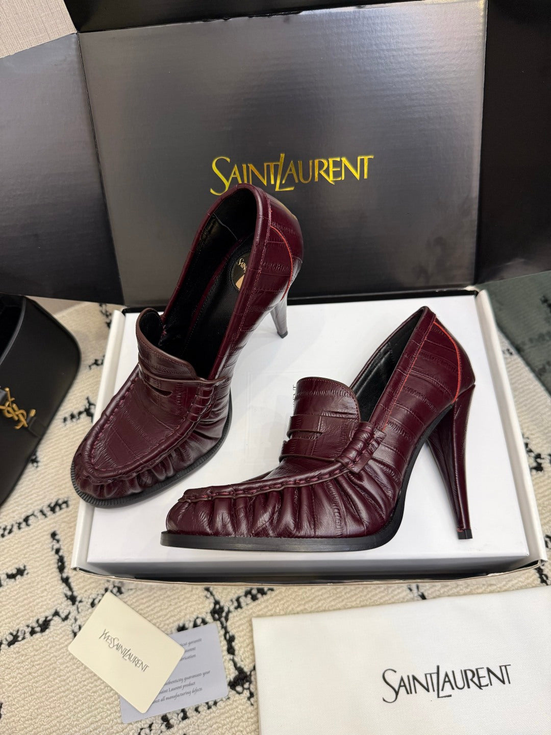 YSL 2026 Le Loafer Pumps 105mm Suede Leather 203272