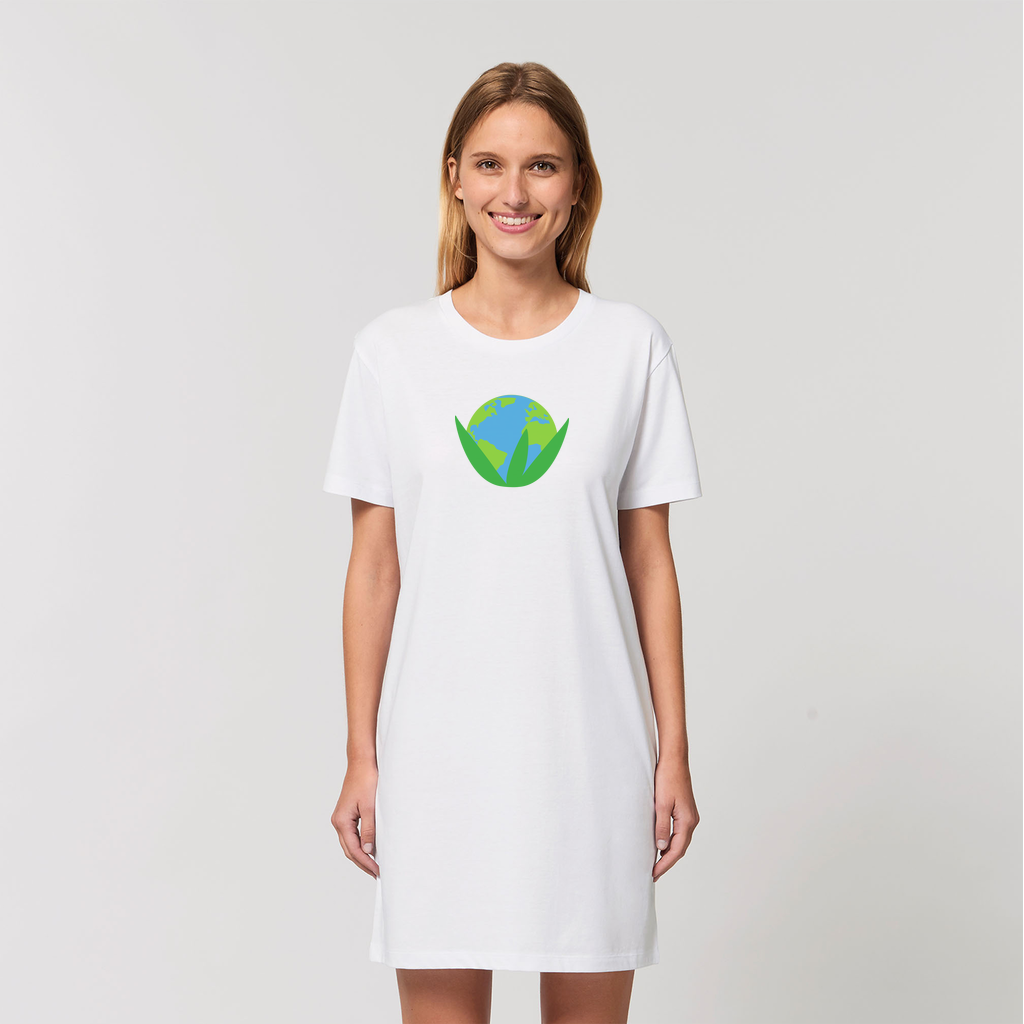 Say Yes to Life Earth Thanks! Organic T-Shirt Dress