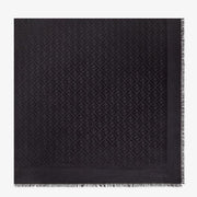 Fendi 2026 FF Shawl Scarf Black Silk