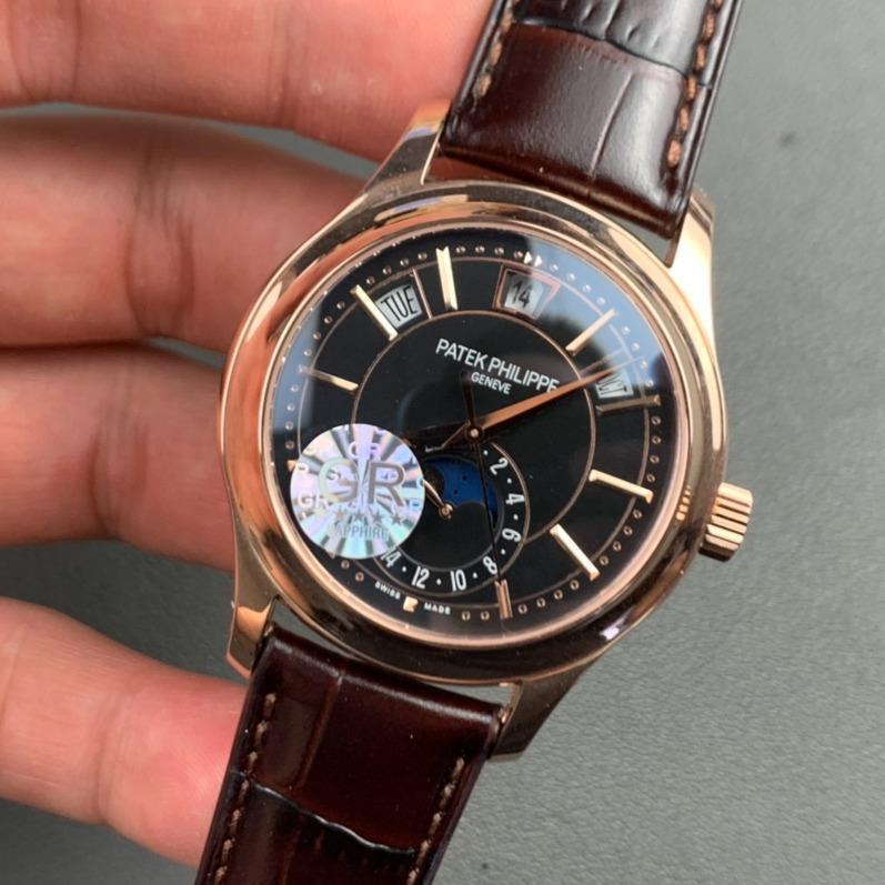 PATEK ANNUAL CALENDAR ROSE GOLD BLACK DIAL