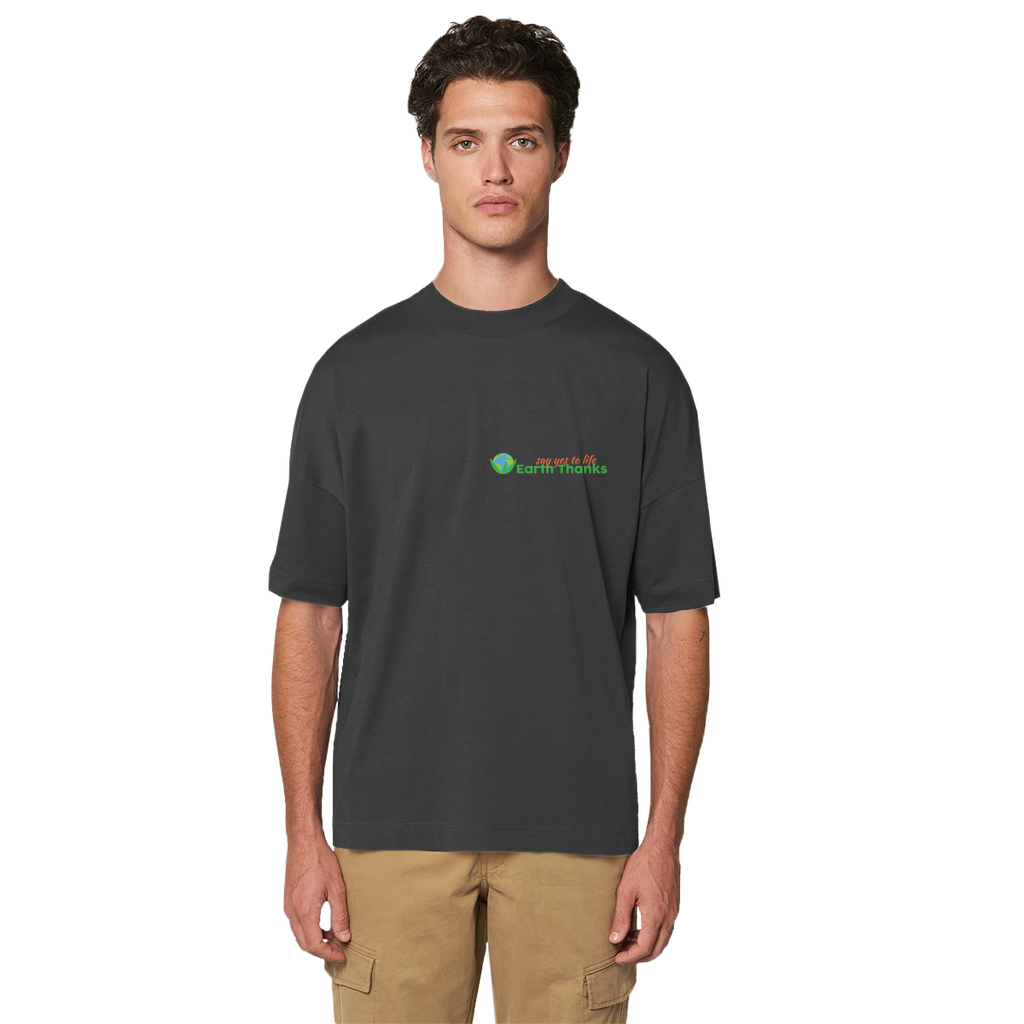 Say Yes to Life Earth Thanks! Premium Organic Oversized T-Shirt