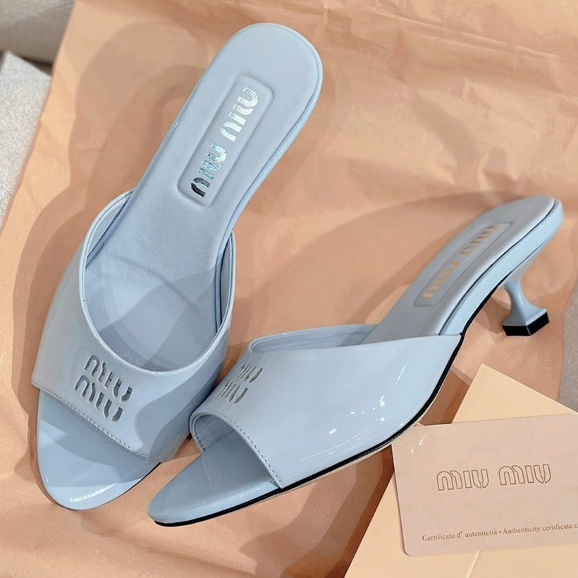 Miu Miu 2026 Sandals 45mm Patent Leather 155493