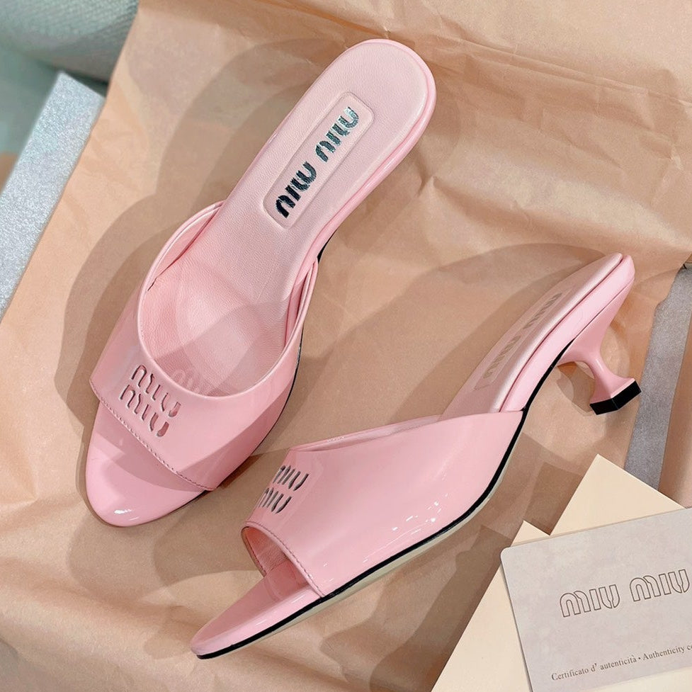 Miu Miu 2026 Sandals 45mm Patent Leather 155493