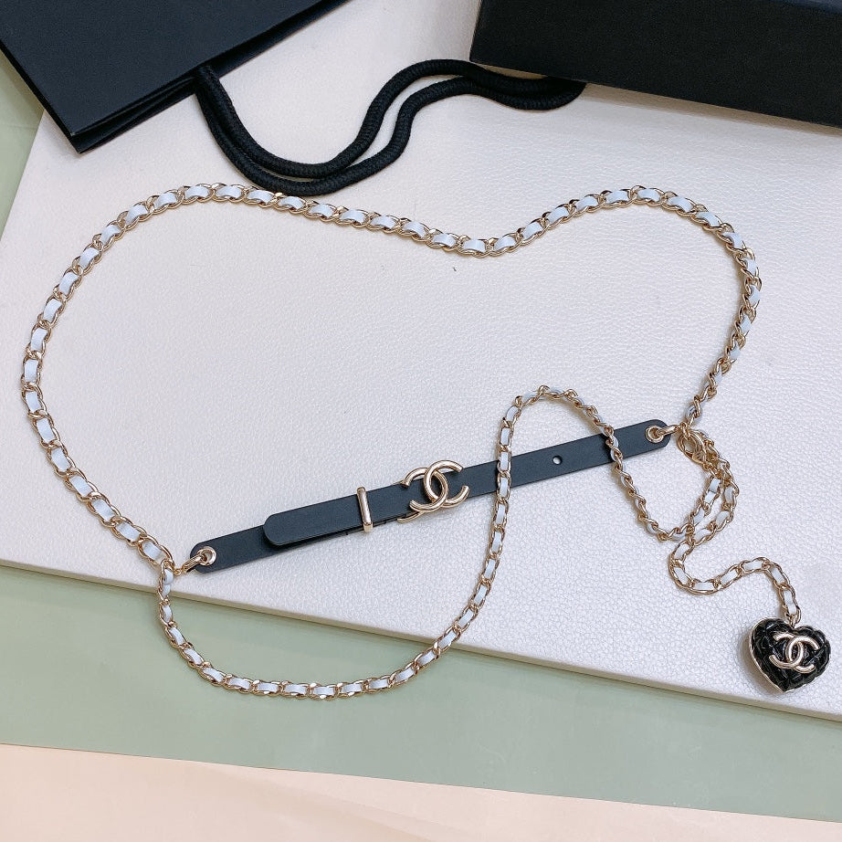 Chanel 2026 Double CC Leather Chain Belt