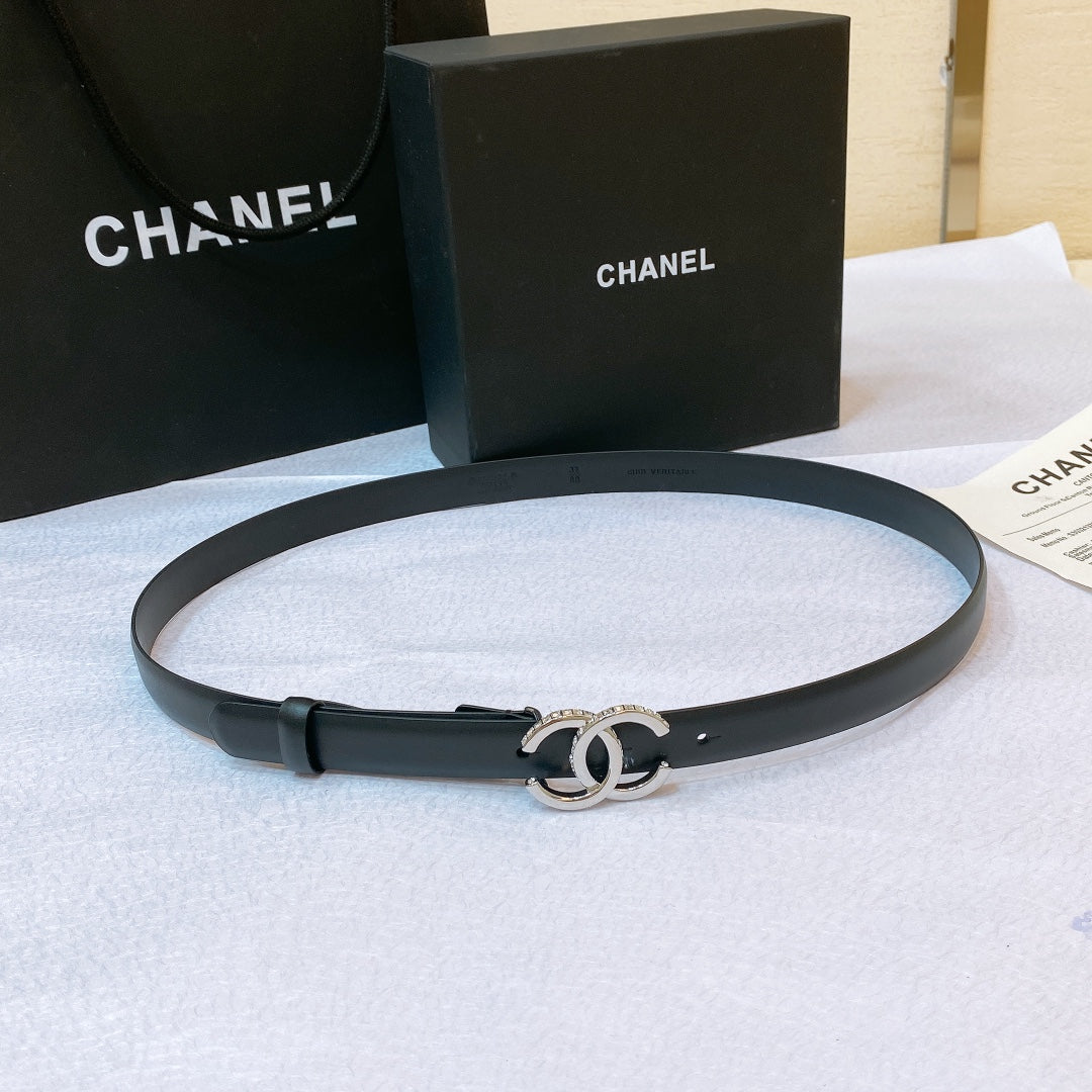 Chanel 2026 CC Rhinestone Studded 20mm Calfskin