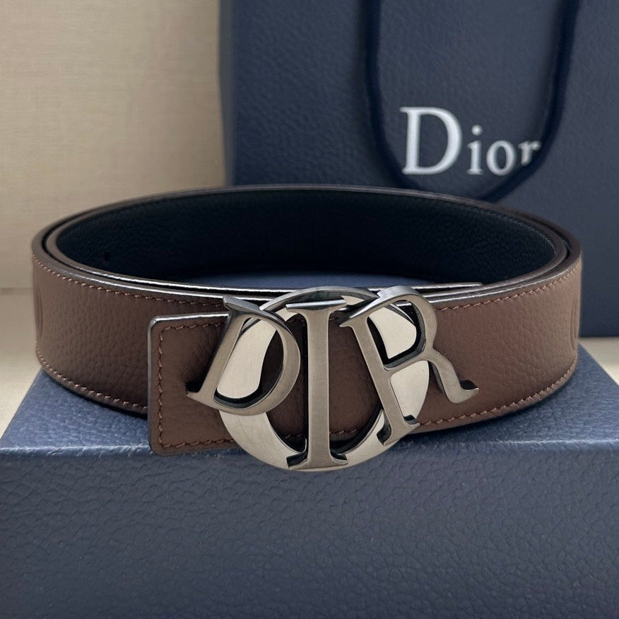Dior 2026 Icon CD Buckle Belt 35mm Cowhide