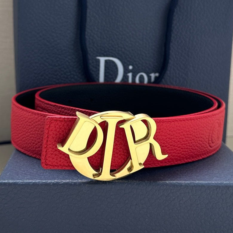 Dior 2026 Icon CD Buckle Belt 35mm Cowhide
