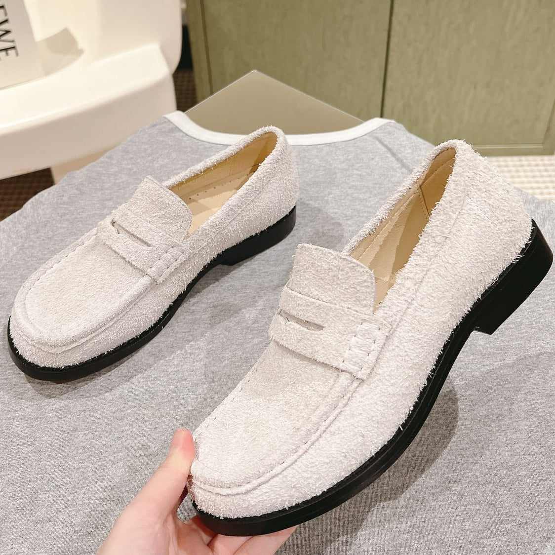 Loewe 2026 Campo Loafers Wool 653950
