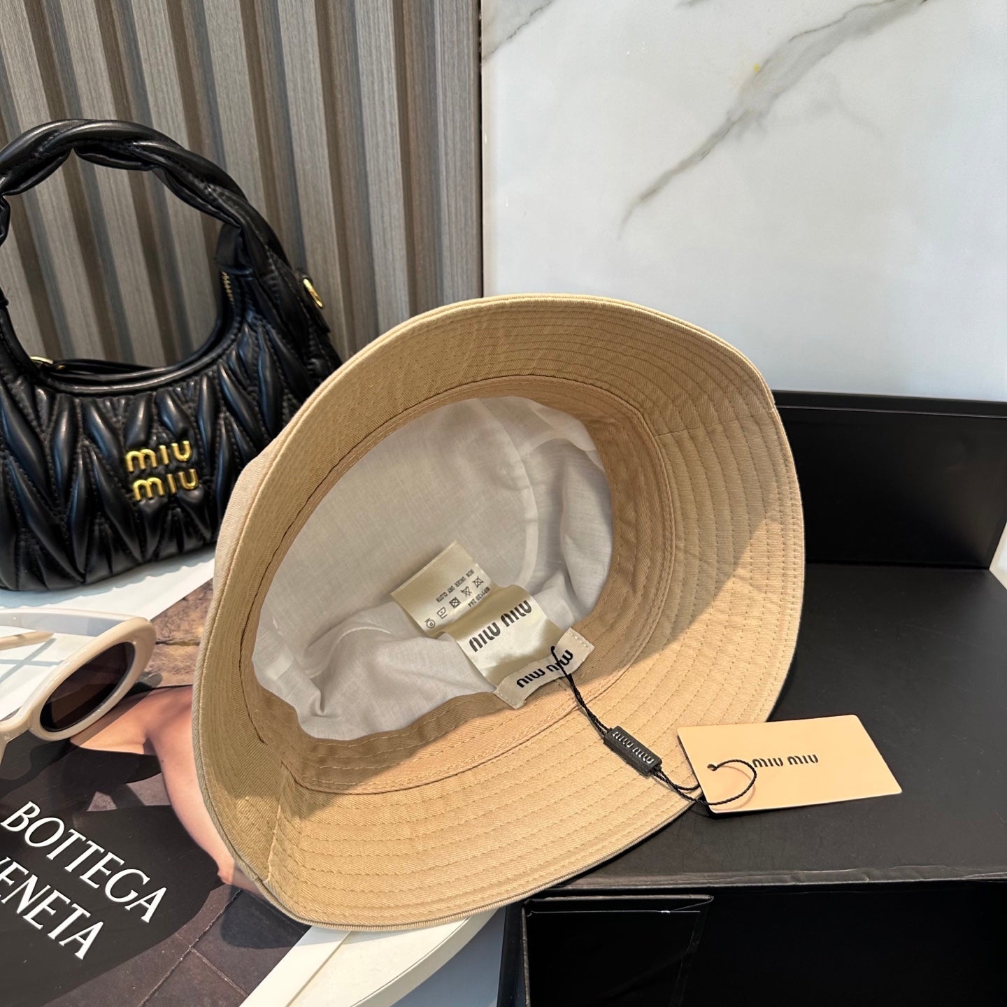 Miumiu Embroidered Bucket Hat 229386