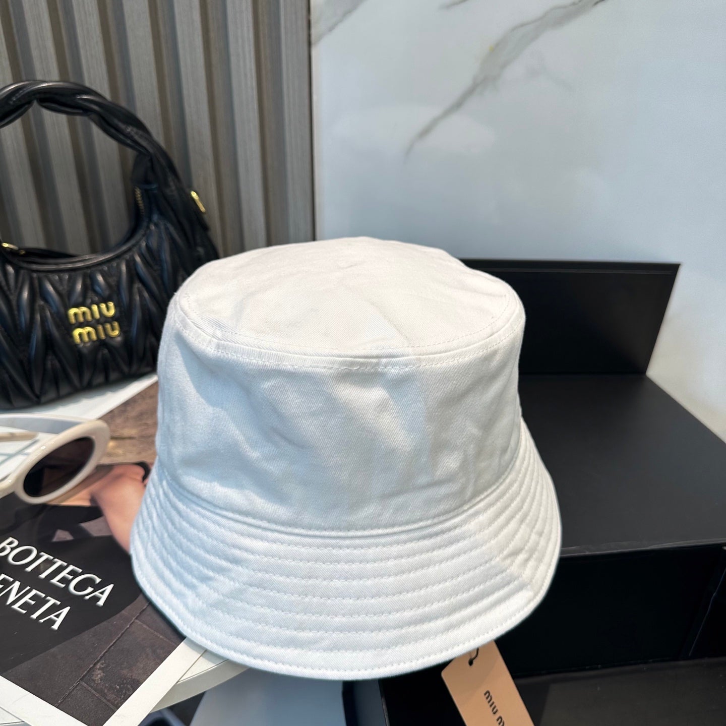 Miumiu Embroidered Bucket Hat 229386