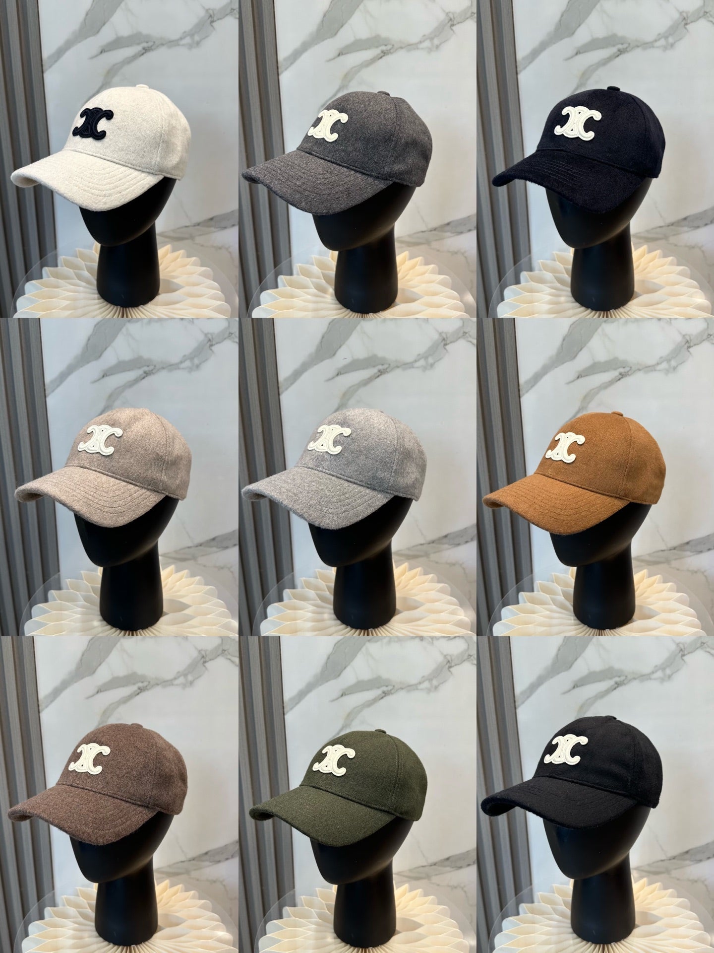 Celine Cashmere Baseball Cap 249987
