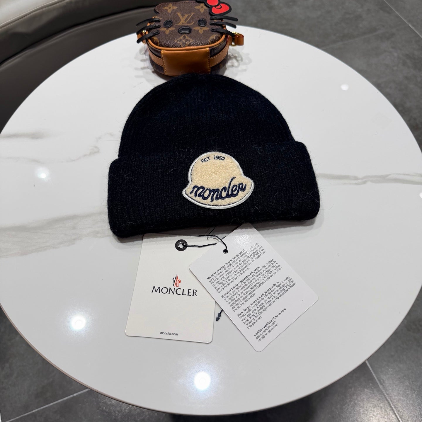Moncler Logo-patch Beanie 435073