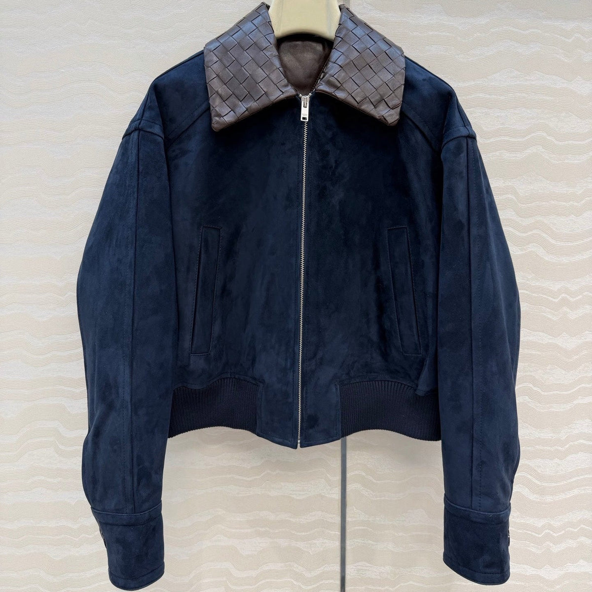 Bottega Veneta 2026 Intrecciato Jacket Suede 370783