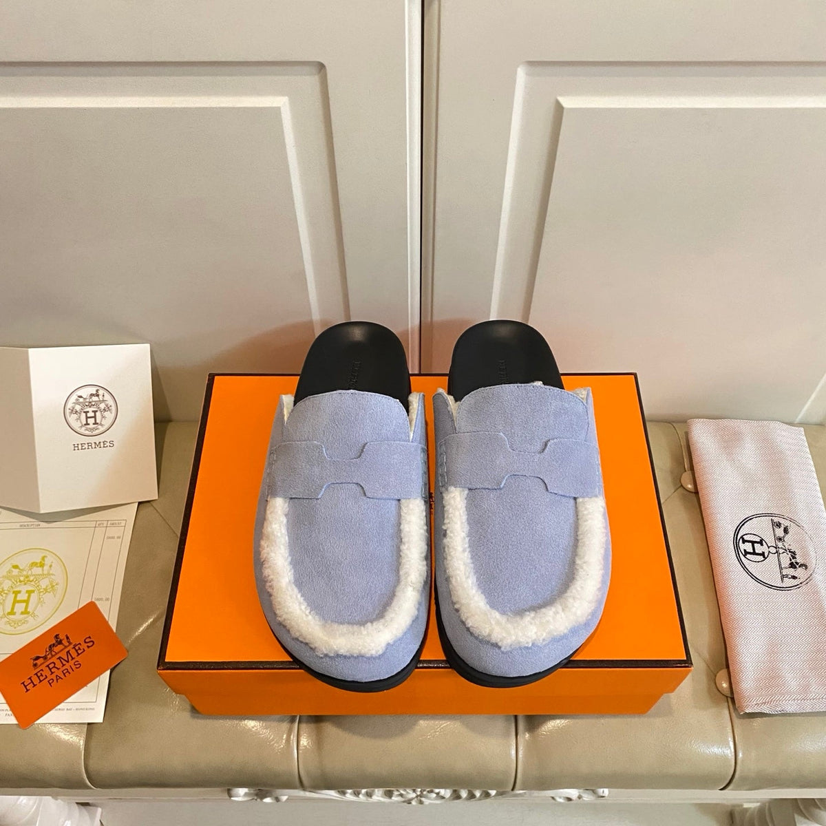 Hermes 2026 Go Mule Suede Leather 602937