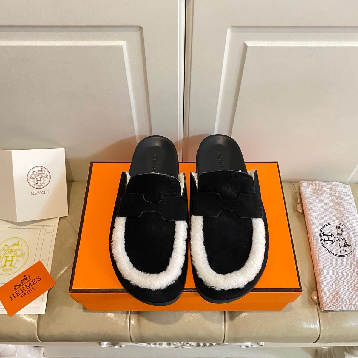 Hermes 2026 Go Mule Suede Leather 602937