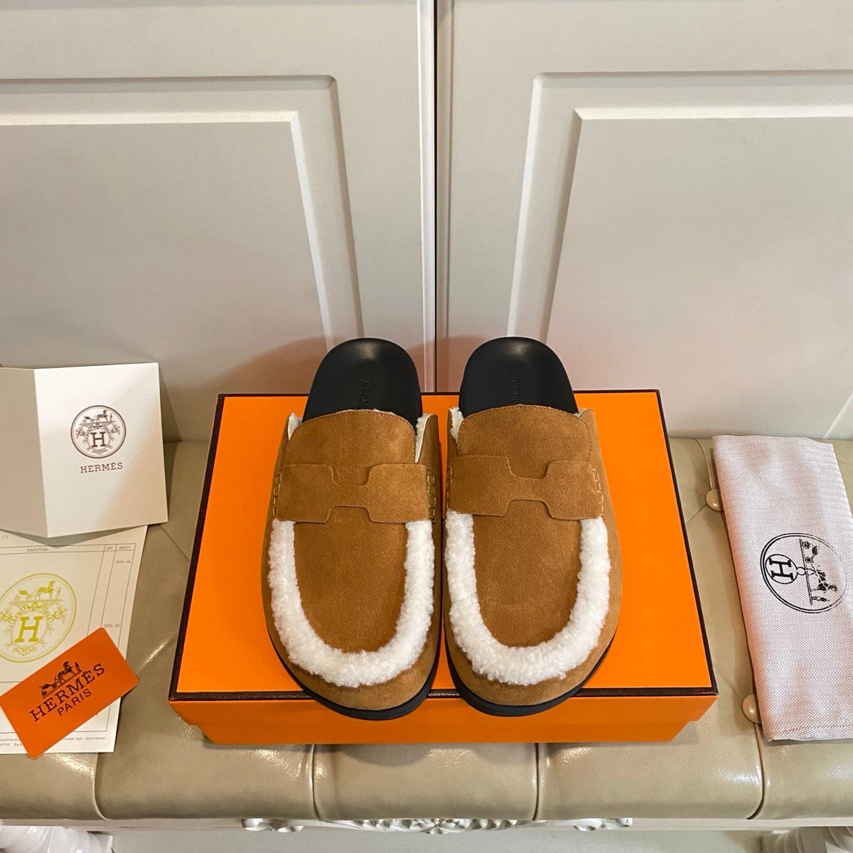Hermes 2026 Go Mule Suede Leather 602937