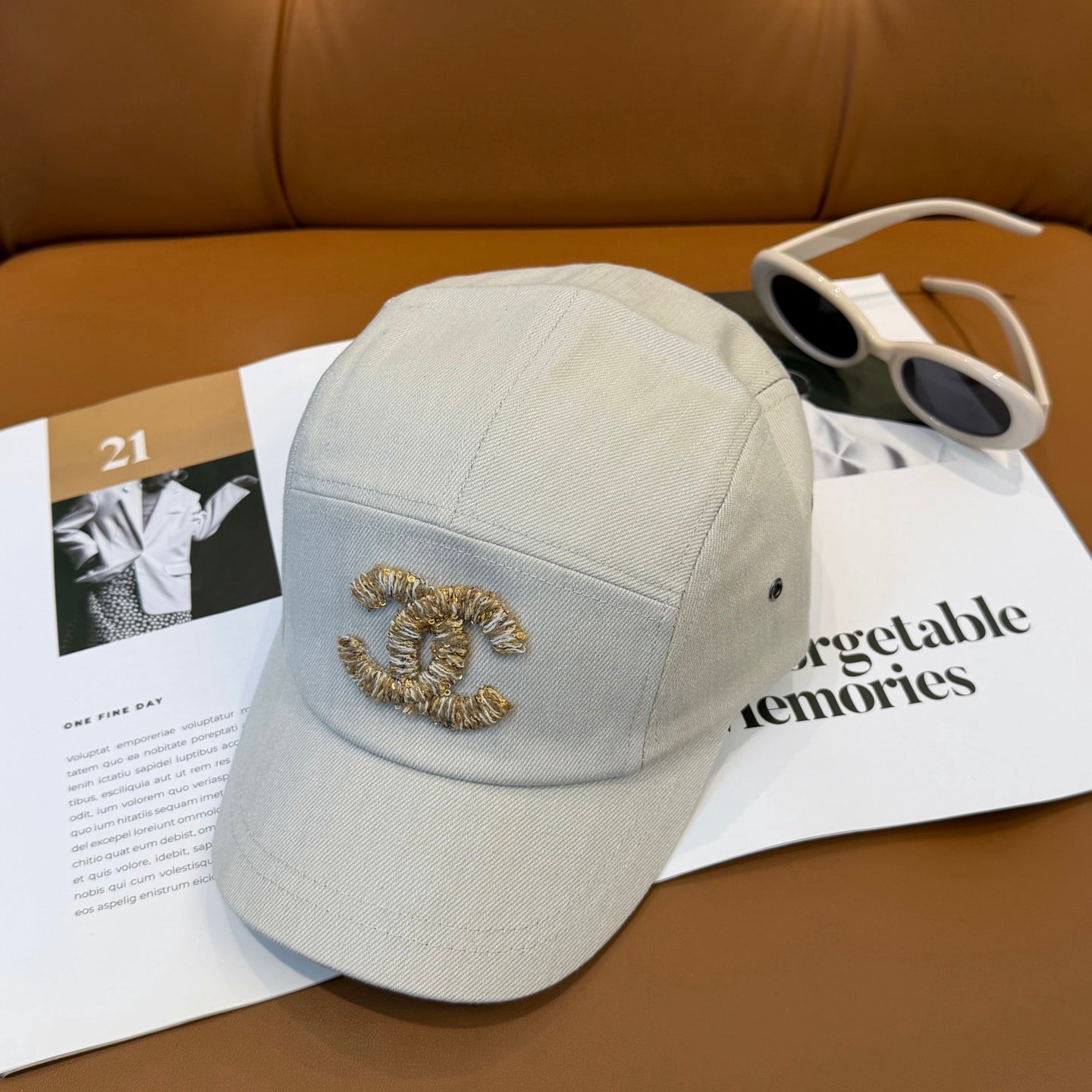Chanel 3D Embroidered Logo Baseball Cap 229146