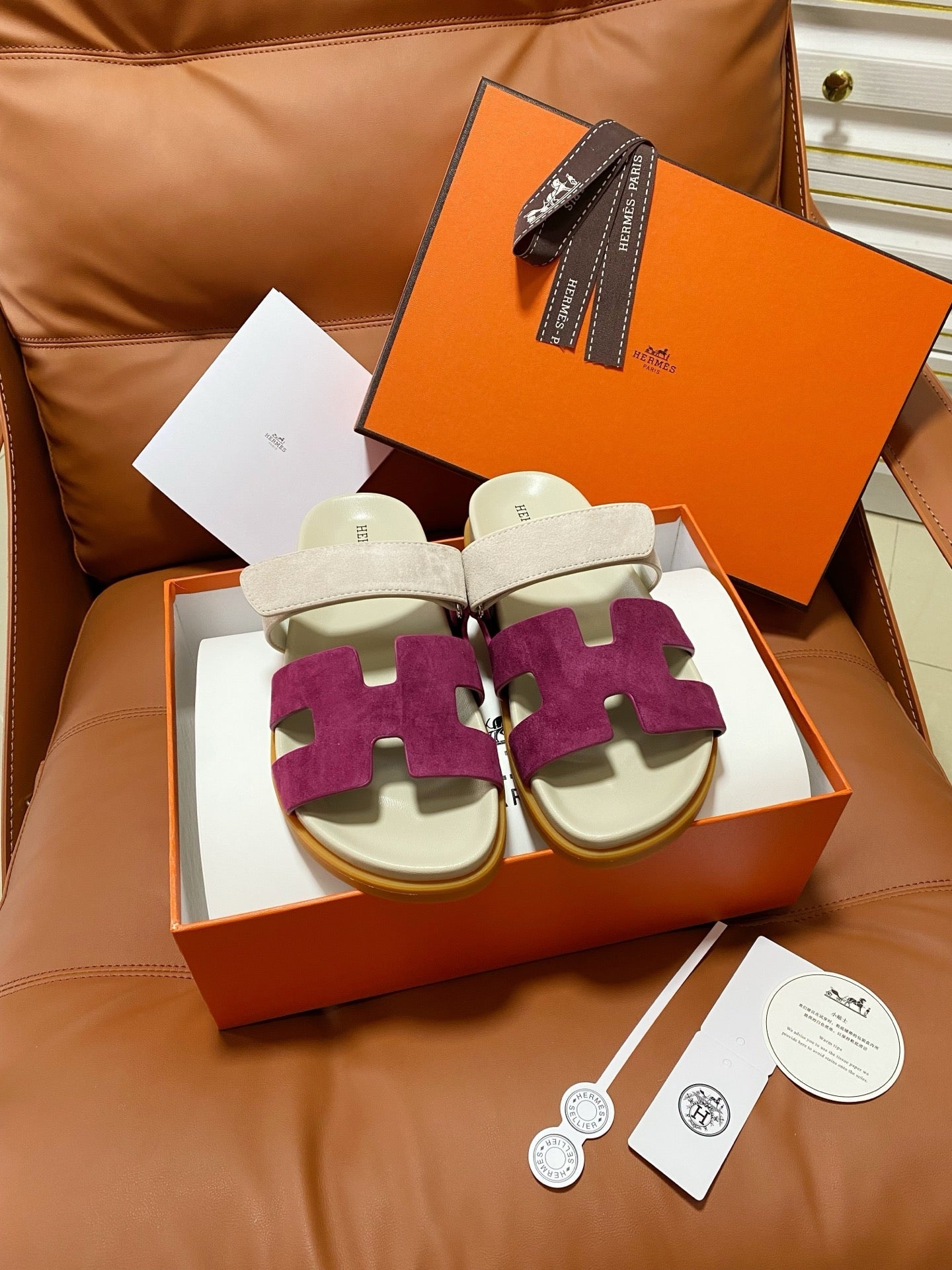 Hermes 2026 Chypre Sandal Suede Leather 928518