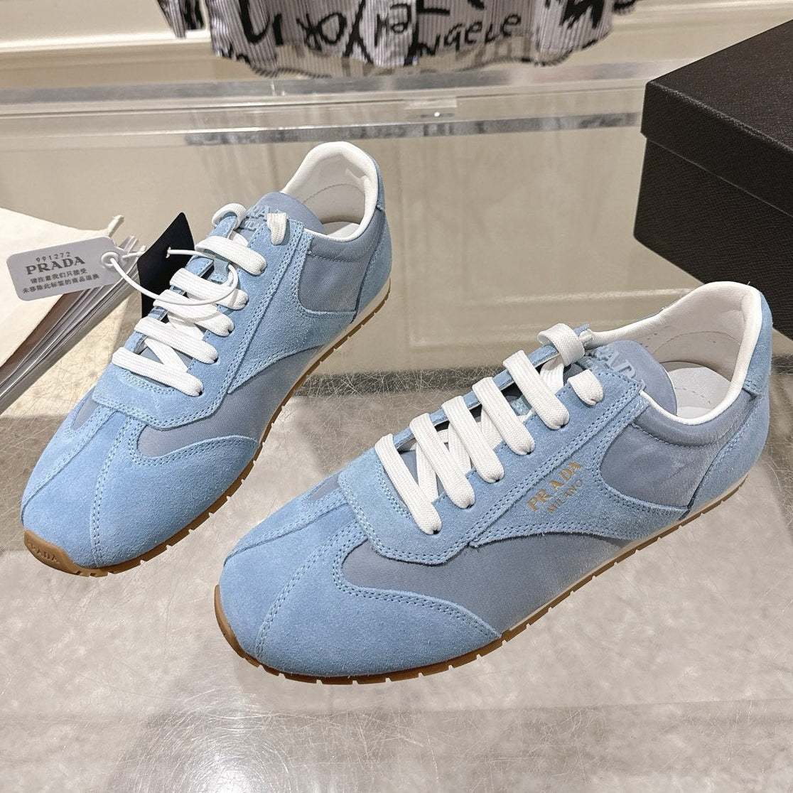 Prada 2026 Re-Nylon Sneakers Suede Leather 148118