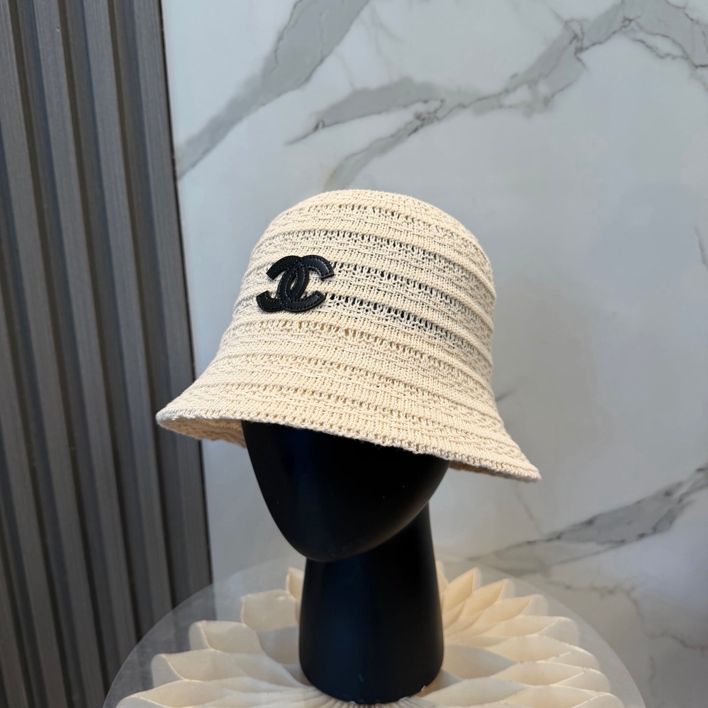 Chanel Knitted Straw Hat 229240