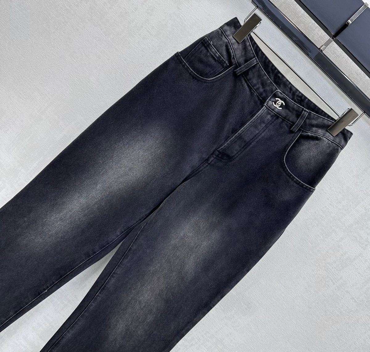 Chanel 2026 Jeans With Silver Buckle 359365