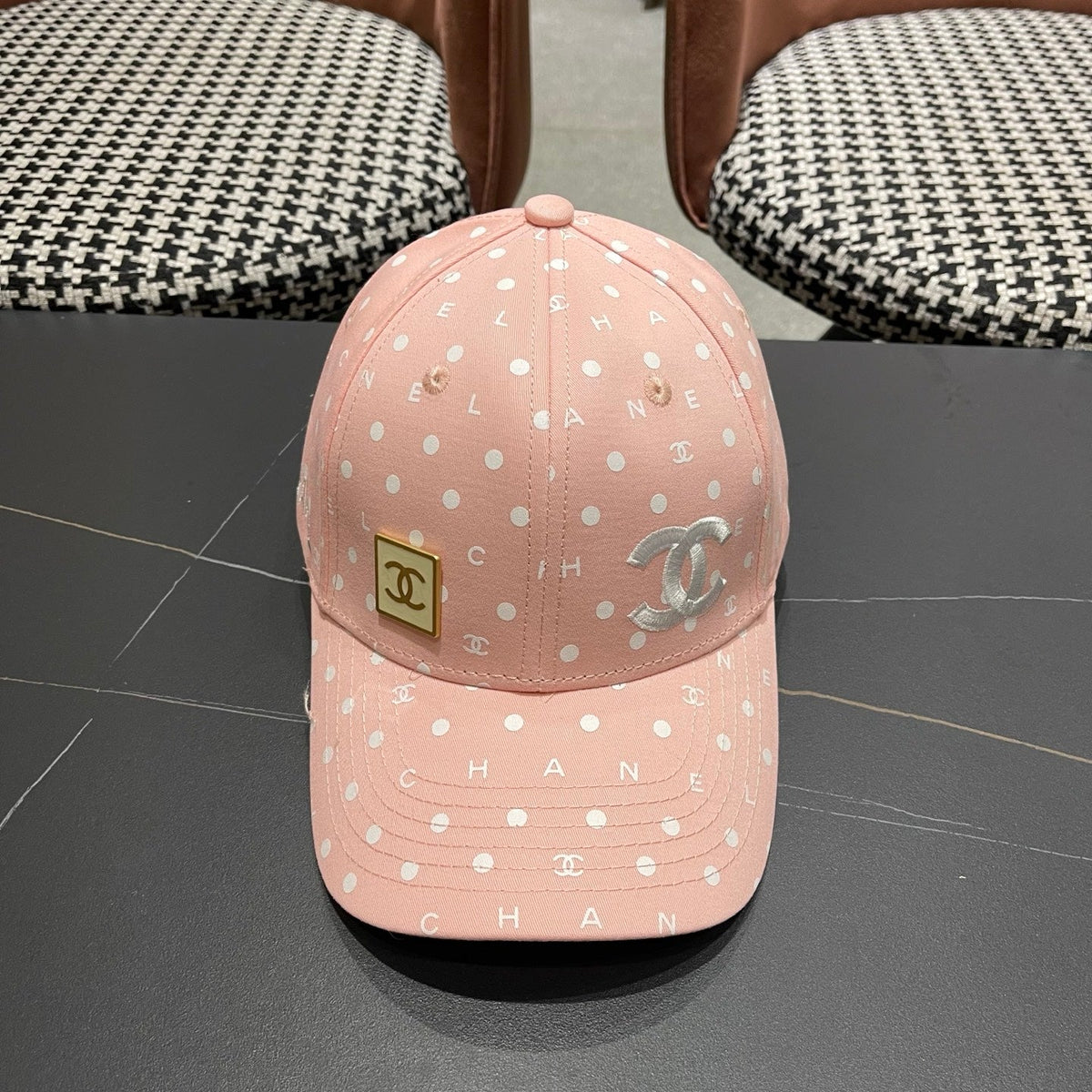 Chanel 2026 Polka Dot Baseball Cap 566030