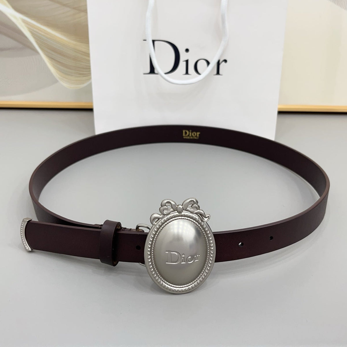 Dior Médaillon 6.5cm Belt Buckle 2.5cm Smooth Calfskin