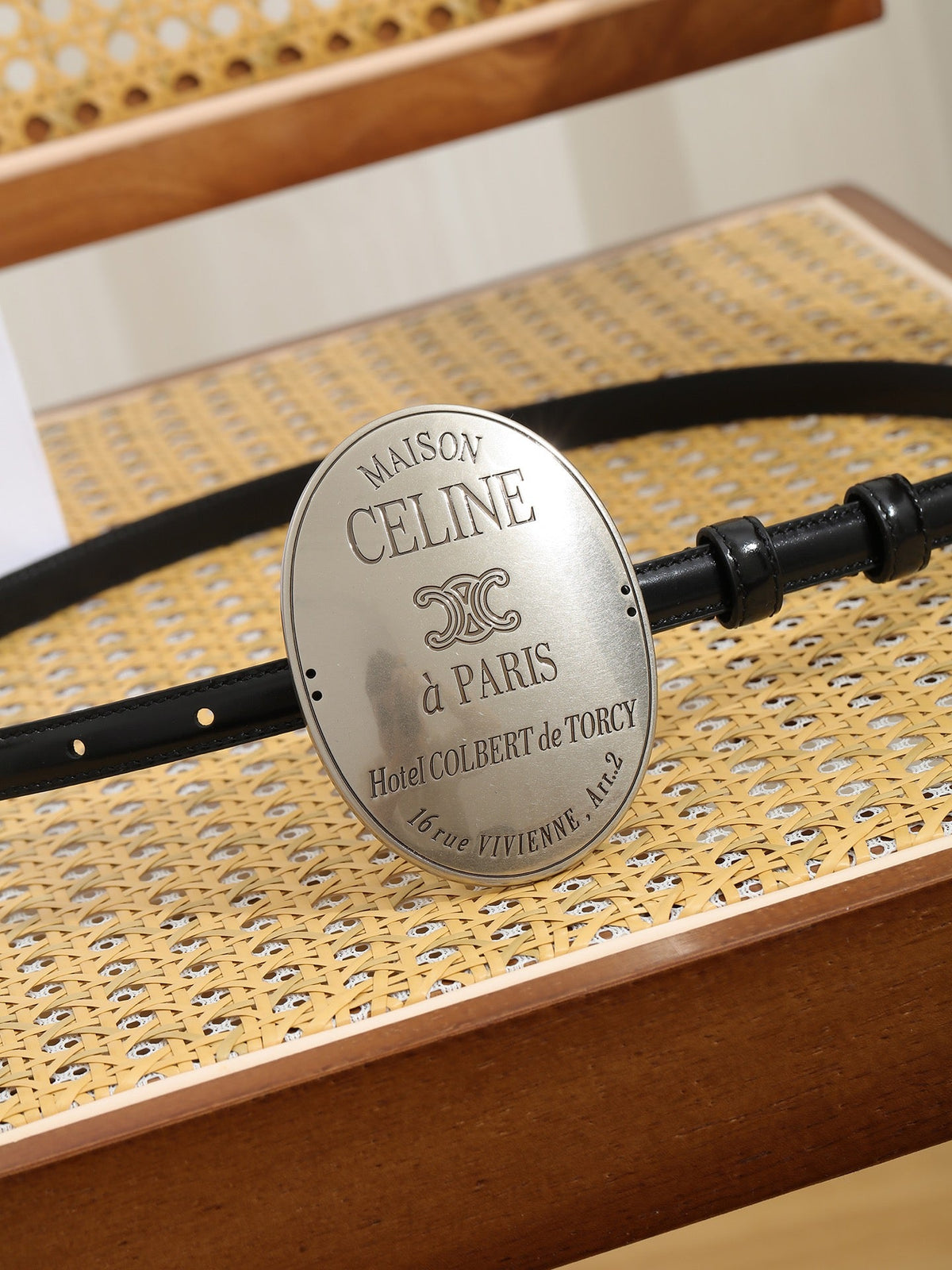 Celine 9cm Belt Buckle 1.3cm Width Calfskin