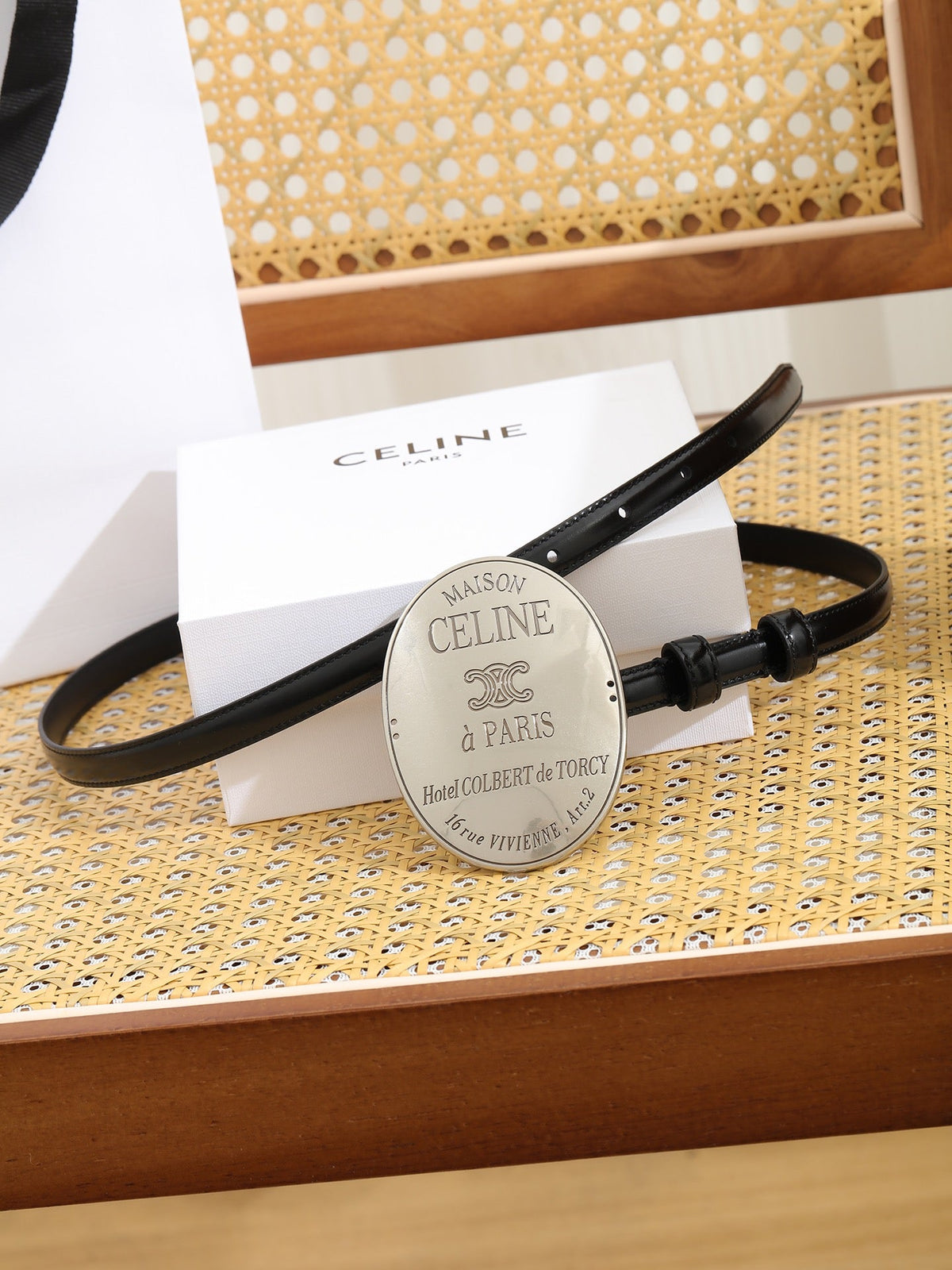 Celine 9cm Belt Buckle 1.3cm Width Calfskin