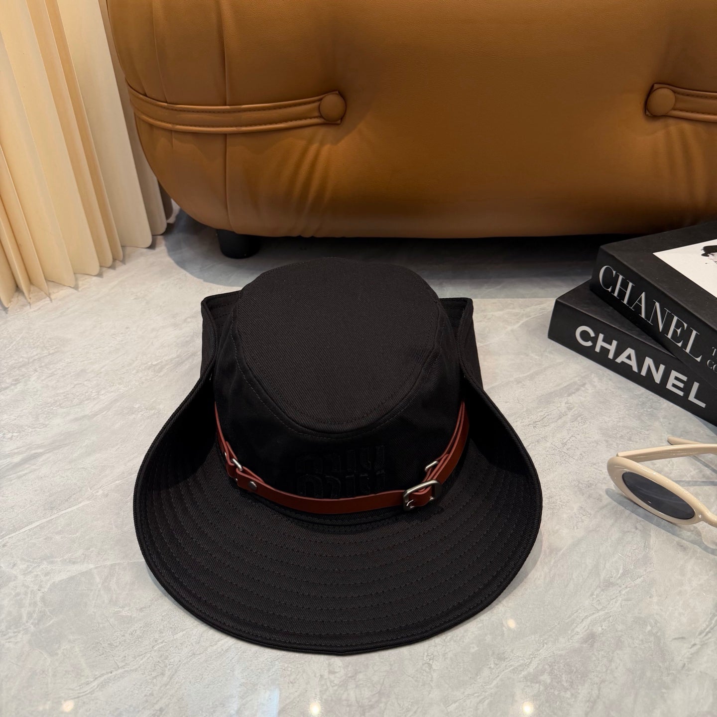 Miumiu Foldable Fisherman Hat Cotton 323655