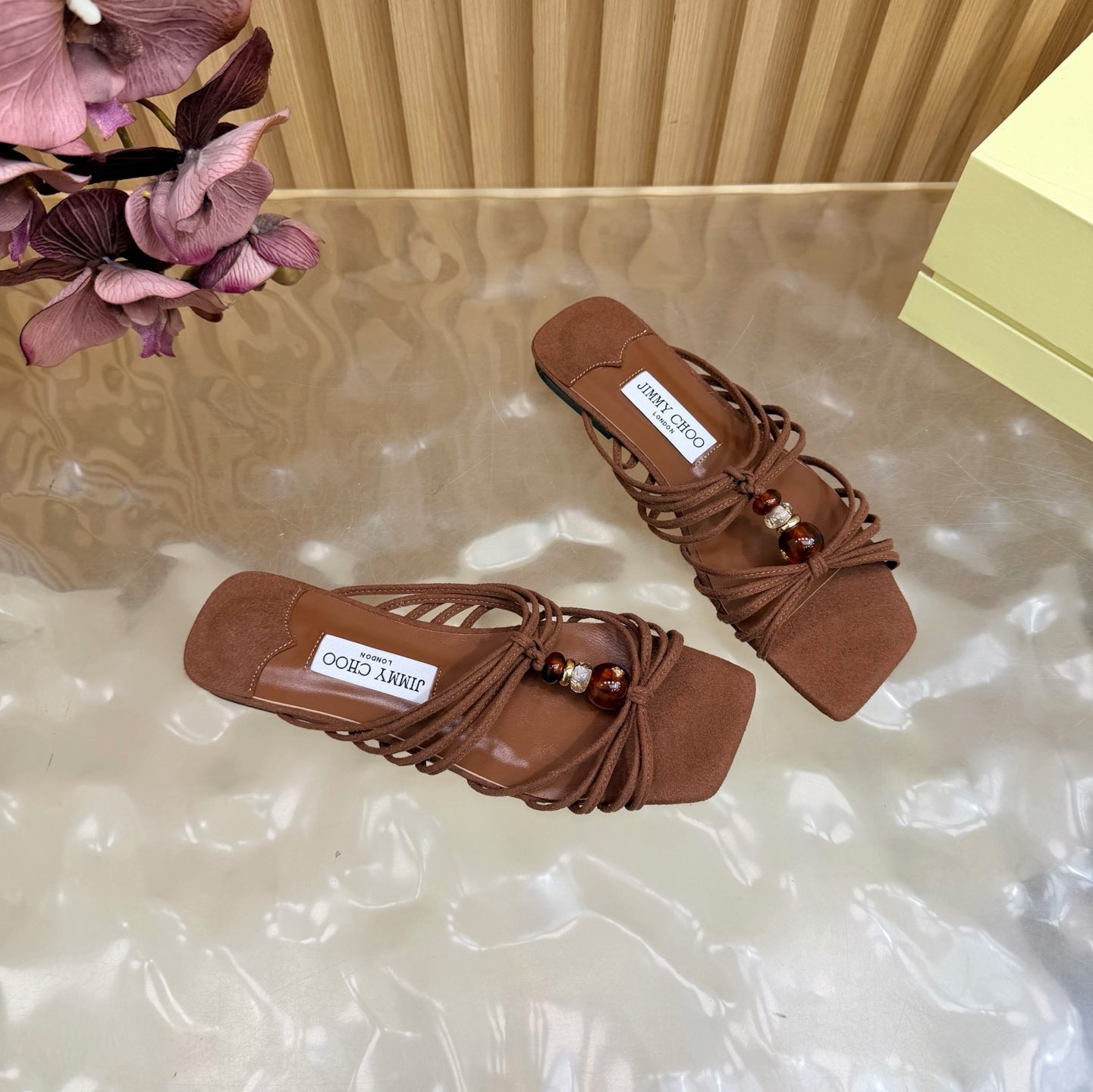 Jimmy Choo 2026 Lova Sandals Suede With Beads 949796
