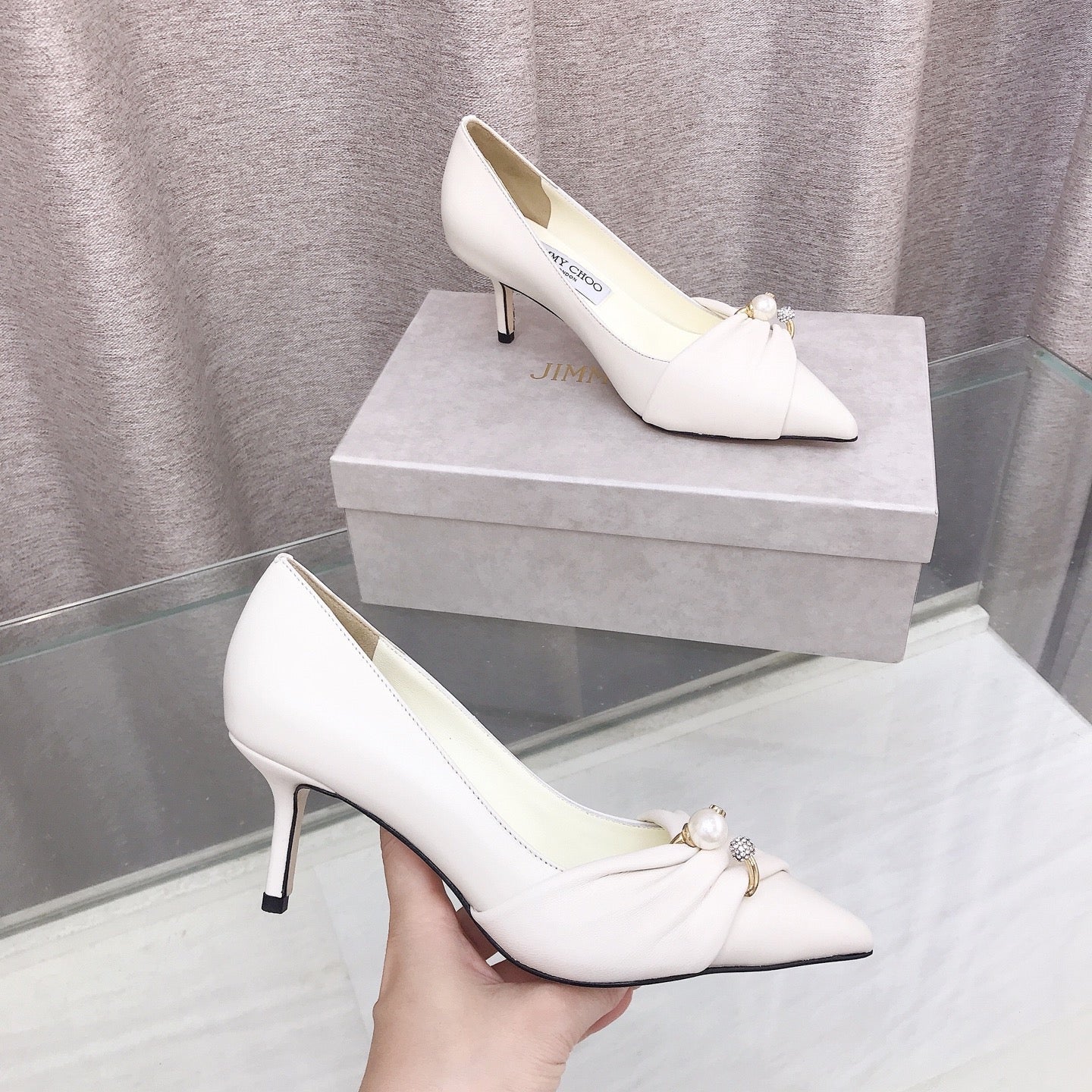 Jimmy Choo 2026 Rafi Shoe Mianyang Leather 956643