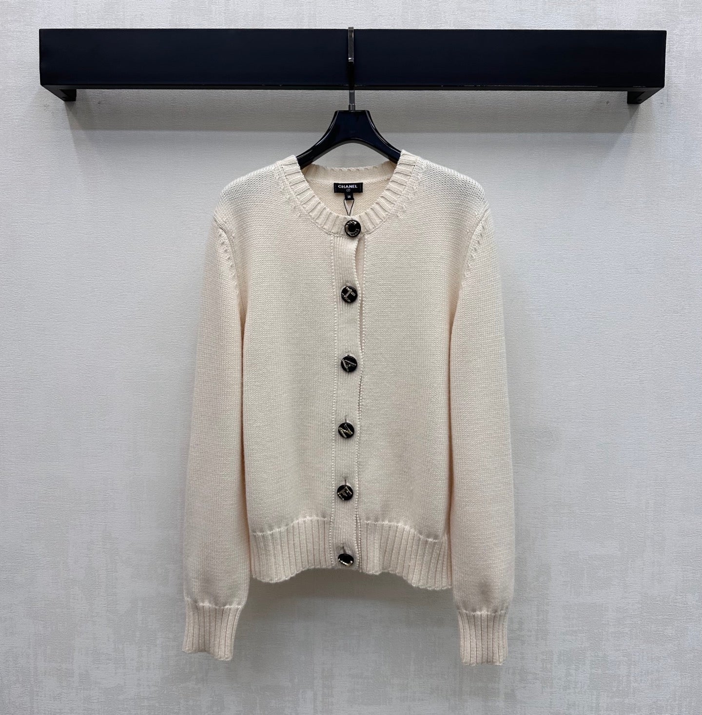 Chanel 2026 Letter-button Knit Cardigan Cashmere 418732