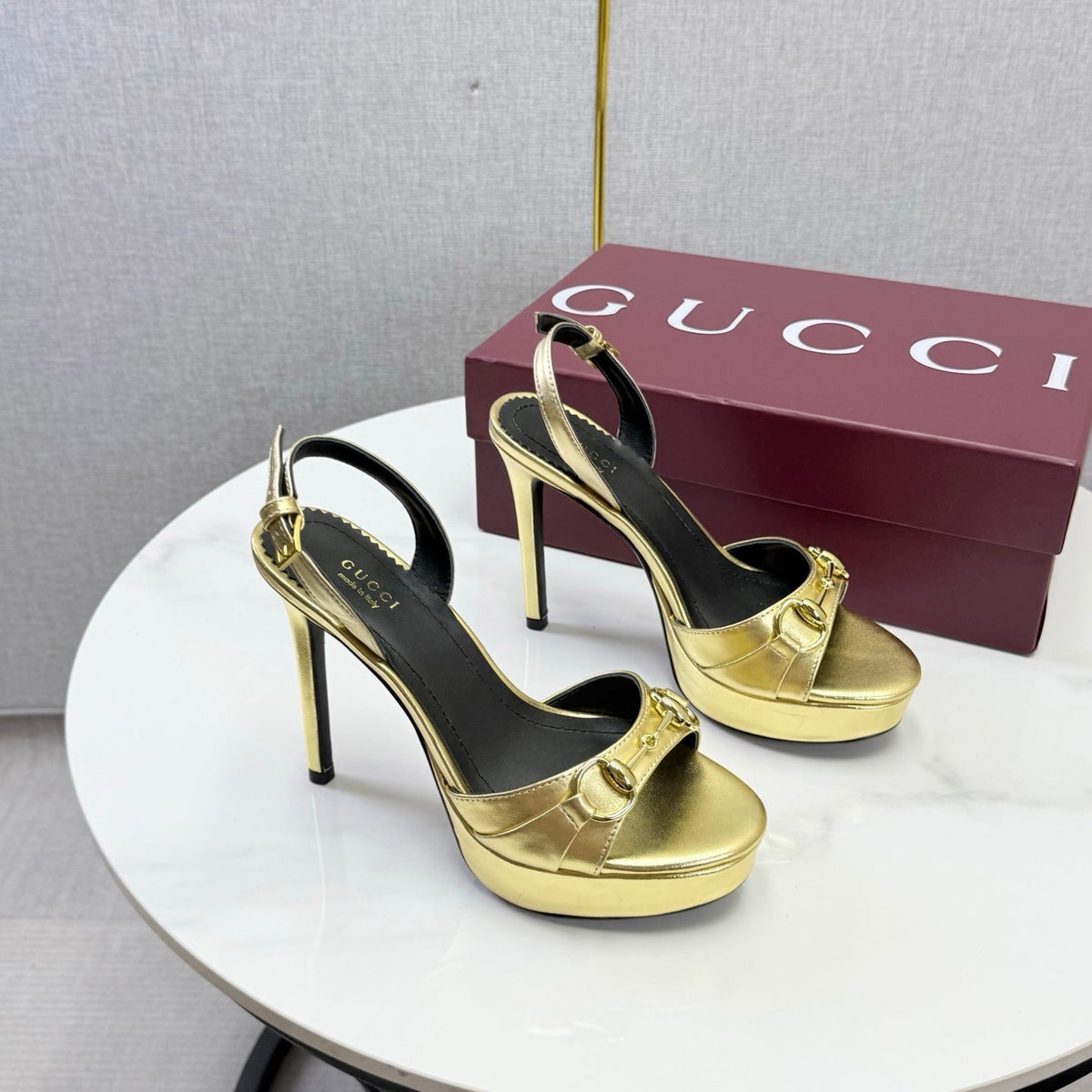 Gucci 2026 Donna Platform Sandal 120mm Leather 973321