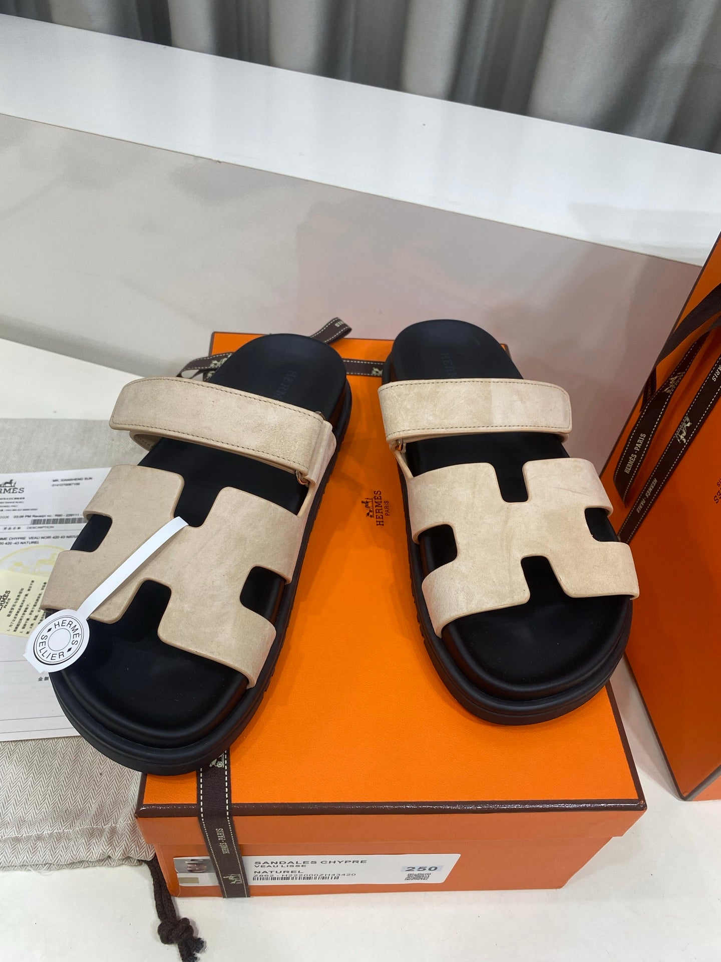 Hermes 2026 Chypre Sandal Suede 957589