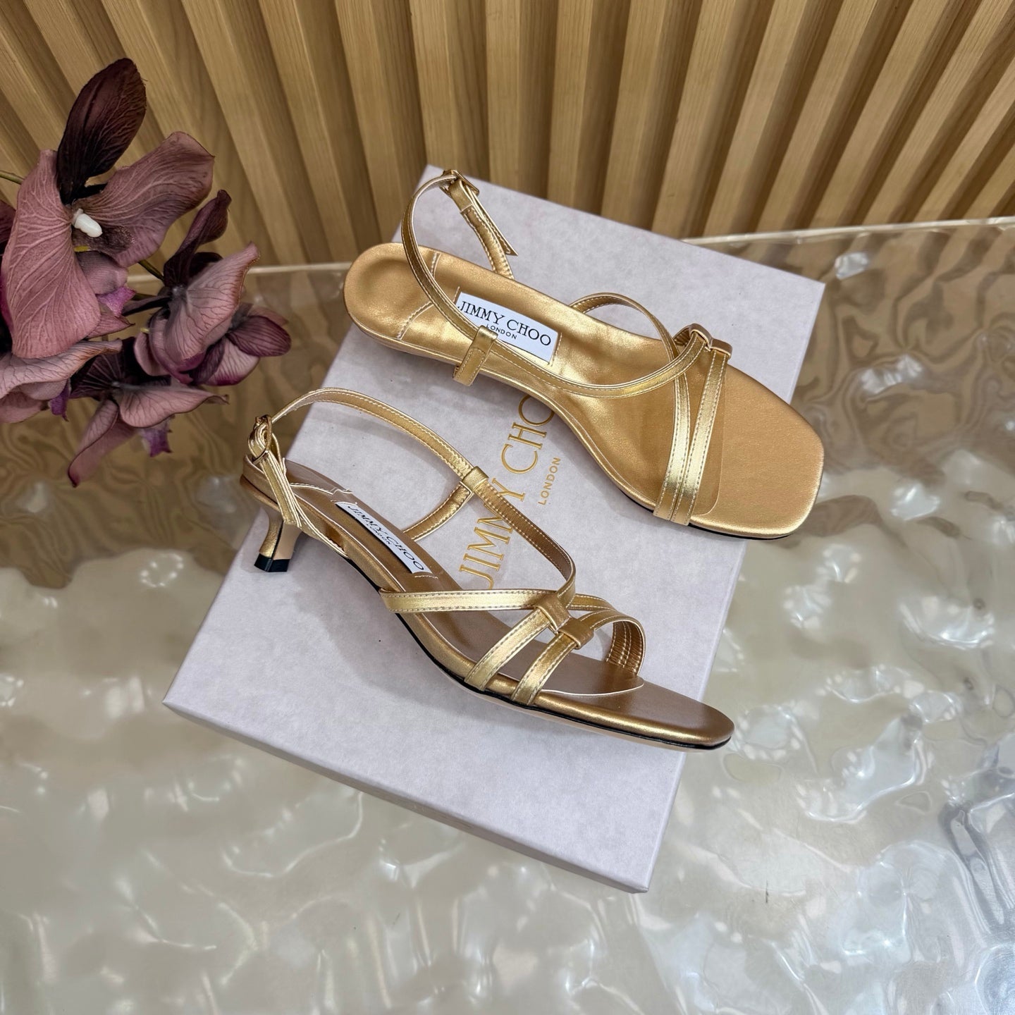 Jimmy Choo 2026 Farris Sandals 30mm Cowhide 949824