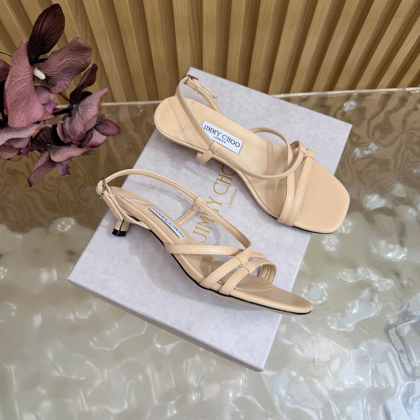 Jimmy Choo 2026 Farris Sandals 30mm Cowhide 949824