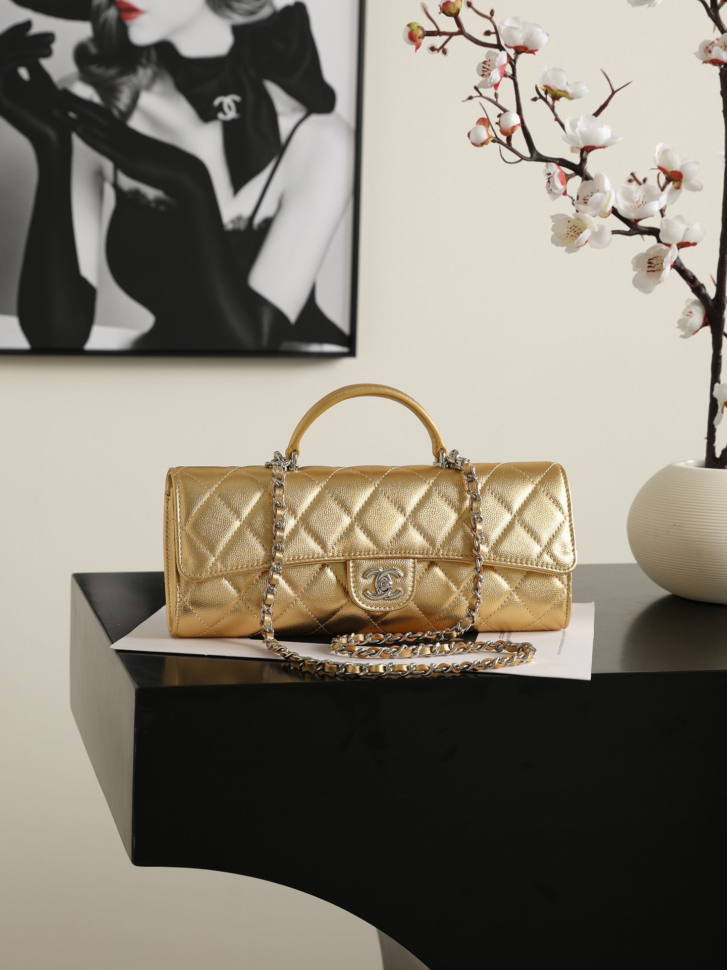 Chanel 2026 Classic Top Handle Bag 25cm Calfskin